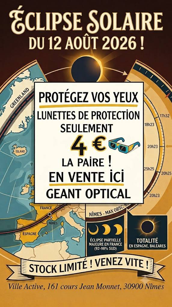 LUNETTES POUR ECLIPSE 08 2026