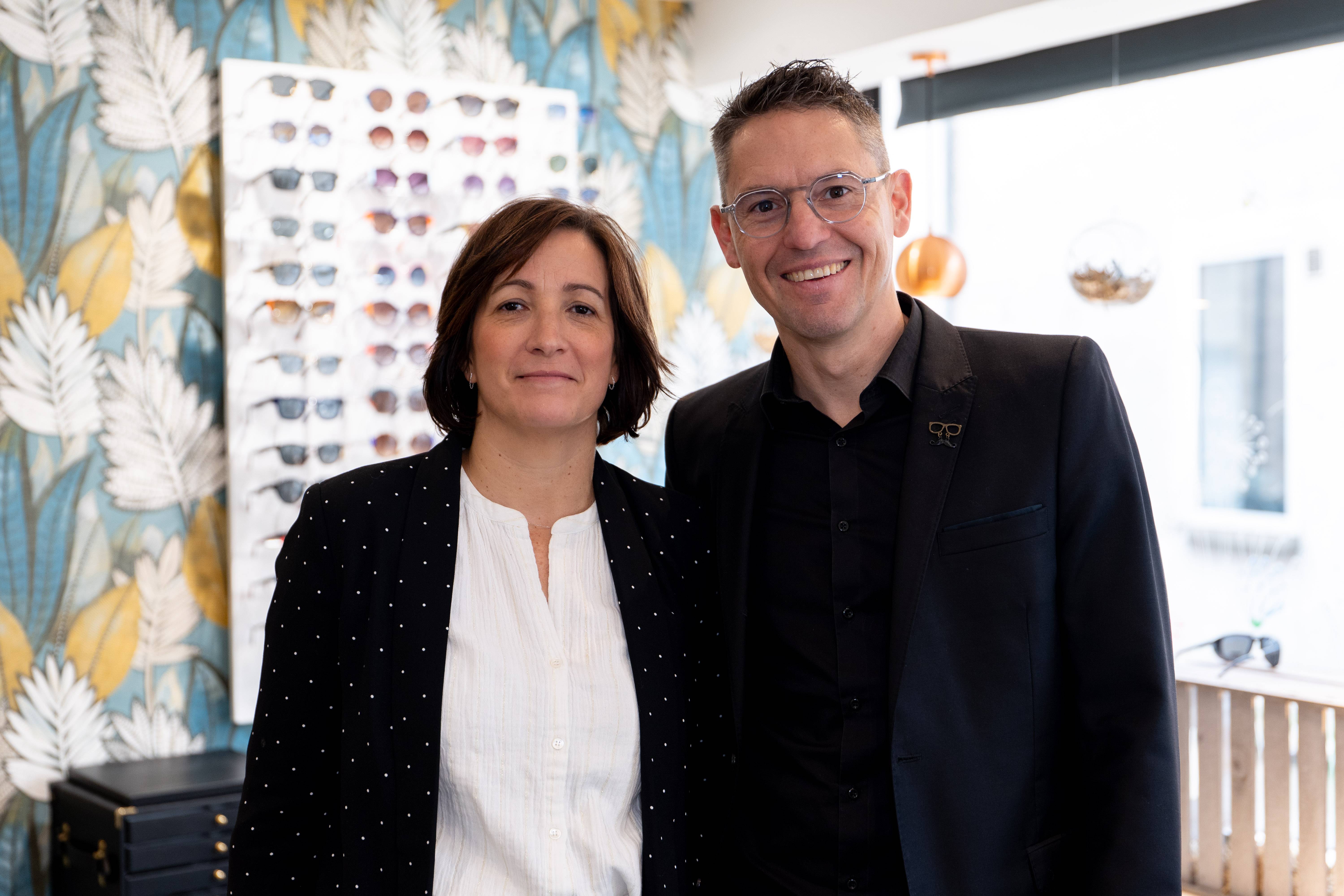 Barbara et Nicolas, opticiens diplômés