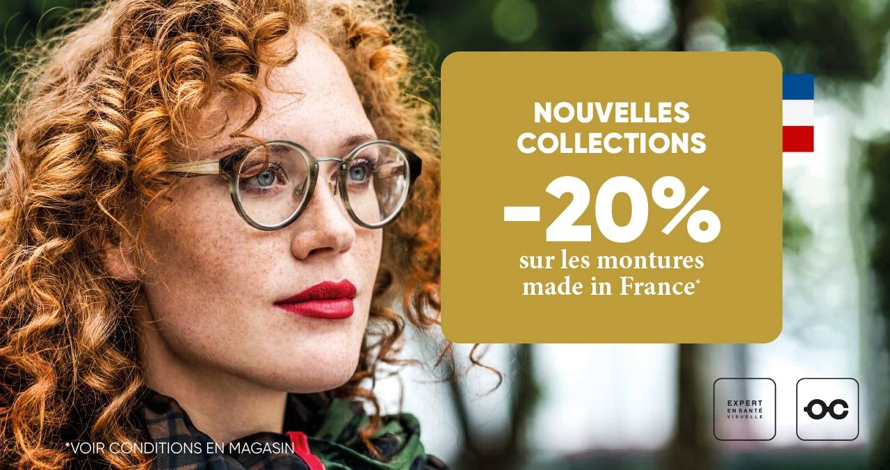 Découvrez les nouvelles collections : -20% sur les montures Made in France