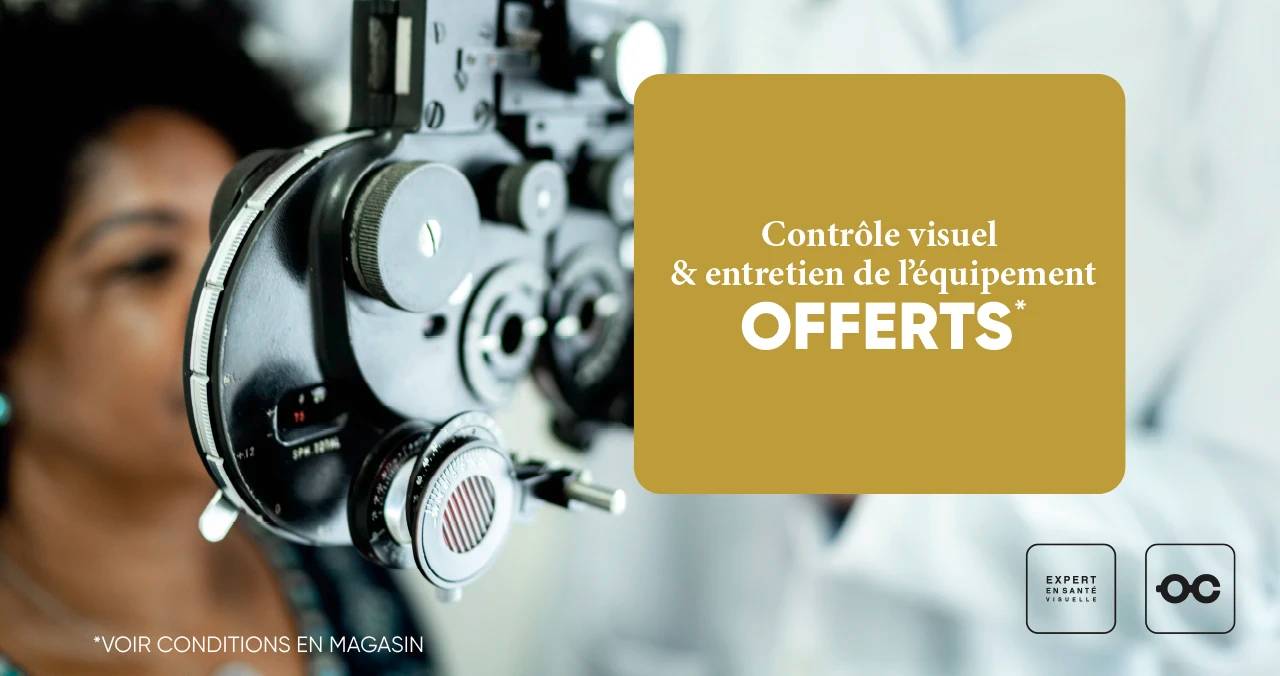 Réfraction & entretien de l'équipement offerts