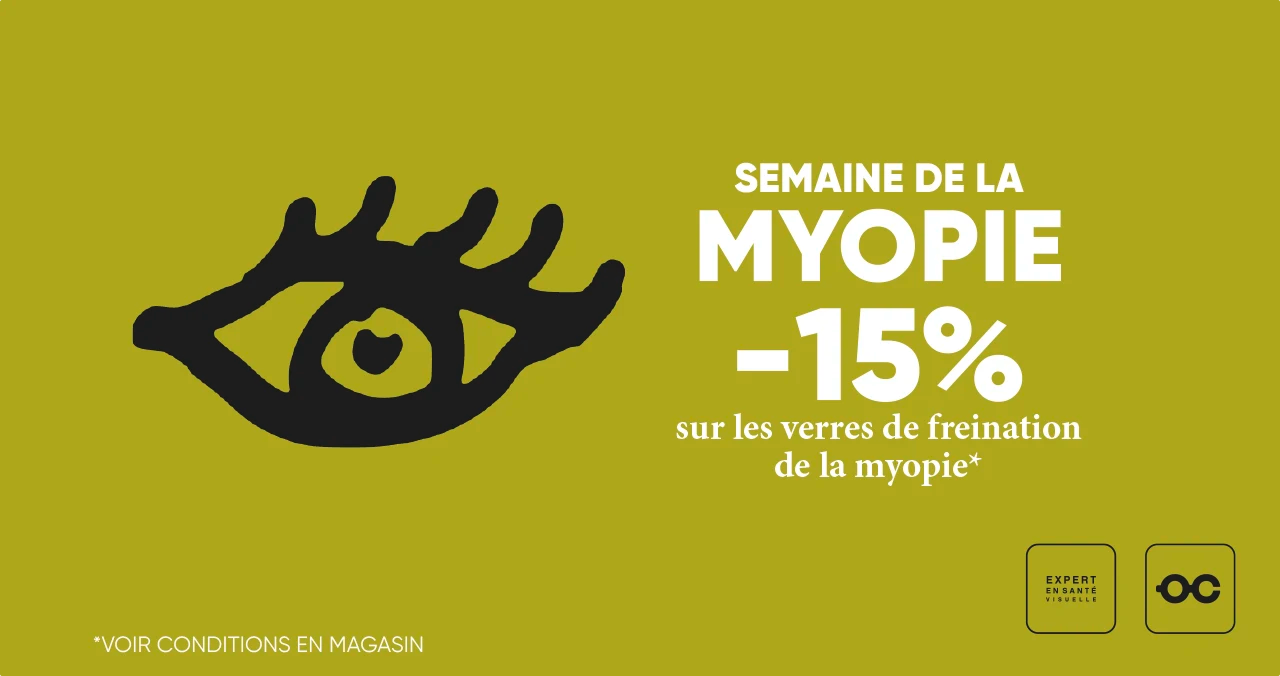 -15% sur les verres de freination de la myopie