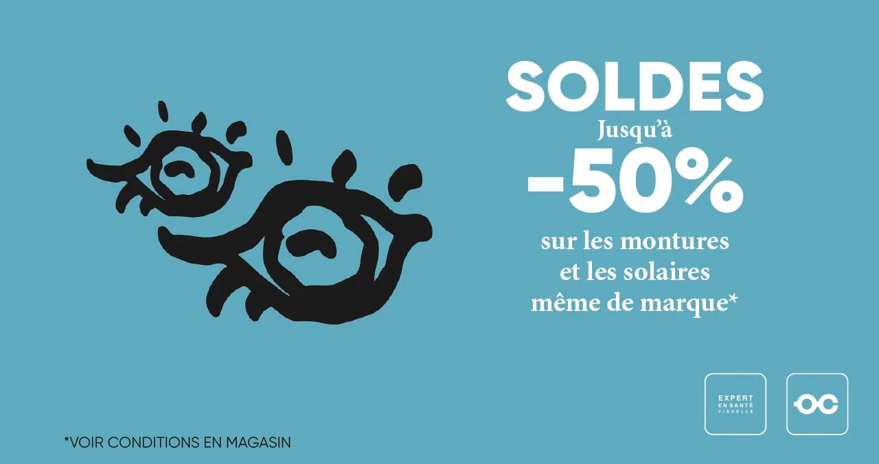 Jusqu'à -50% sur les montures même de marque