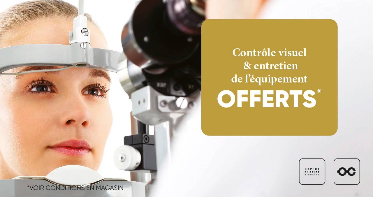Réfraction & entretien de l'équipement offerts