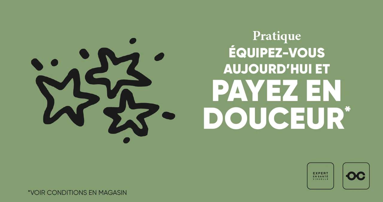 Équipez vous aujourd’hui et payez en douceur